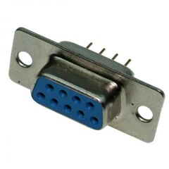 DPS-9F / DBB-9F, разъем d-sub, 9 контактов, розетка на плату