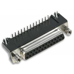 3-1634586-2, разъем угловой d sub, серия amplimite hd-20, dc, гнездо, 25 контакт(-ов)
