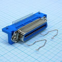 DS1079-F360BS, розетка centronics 36 контактов на плату, прямой угол без скобы