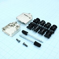 1478762-9, кожух для разъема d-sub 9pin с удлиненными винтами, серия amplimite, de, 180°, корпус из металла