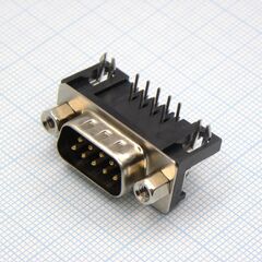 KLS1-215-09-M-B, вилка 9 pin на плату, шаг 2.77мм