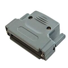 DSUB PLASTIC CASE (DPT-50C), корпус к разъему d-sub пластиковый кожух серый с удлиненными винтами