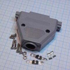 DS1045-37AP1S1-A, кожух для d-sub разьема 37 pin, пластик, серый