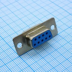 DS1033-09FUNSISS-CT, гнездо 9 pin на кабель (пайка)