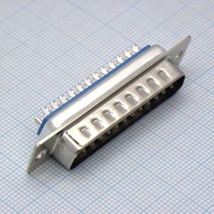 KLS1-213-25-M-B, вилка 25 pin на кабель (пайка)