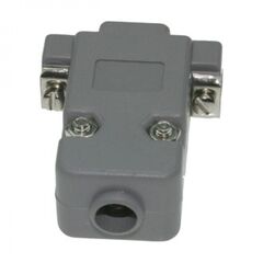 DSUB PLASTIC CASE (DP-9C), кожух для разъема d-sub 9pin пластиковый серый