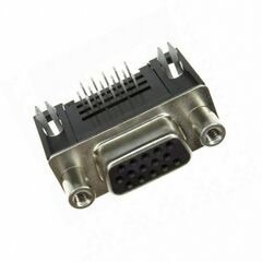 1734530-3, разъем угловой d sub, серия amplimite hd-22, da, гнездо, 15 контакт(-ов)
