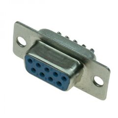 DB-9F, гнездо 9 pin на кабель (пайка)
