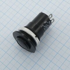 К-3-1 20мм (пластик), 1 замыкание, 1 размыкание, черная кнопка