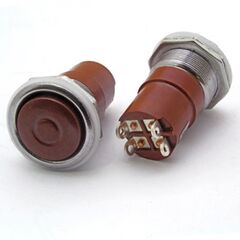 К4-2 Ф20 КРАСНЫЙ (АНАЛОГ), кнопочный переключатель к4-2, диаметр 20, красный (аналог)