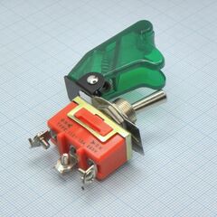 DS KN3B-102A с крышкой зел., 2 положения, 1 группа на переключение