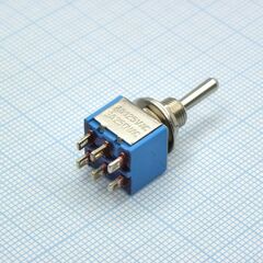 STM-213, тумблер on-off-(on) 2 группы контактов 3а 250в