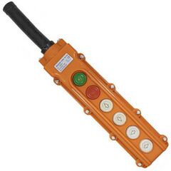 GB8-B106, пост шестиместный серии gb8 на кабель, вкл, выкл, вверх, вниз, влево, вправо