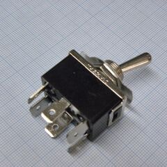 KN3(C)-203AP-B3, тумблер on-off-on 2 группы контактов - клеммы