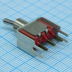 7101MD9V3BE, переключатель тумблер on none on spdt круглый 20в 0.4ва монтаж на кронштейн медицинского применения