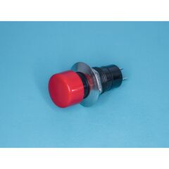PSW-2F-R, кнопка круглая 14мм 220в 1а с фиксацией, красная