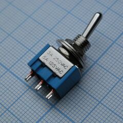 MTS-103, тумблер on-off-on 1 группа контактов 3а, 250в