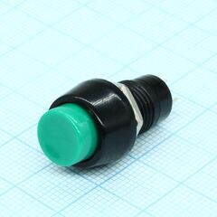 SPB-10AGN1-G, кнопка с фиксацией 0.5а 250в круглая м10 -зеленый-