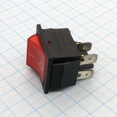 SC-767-3 R, 250v/15a, 2 положения клавиши, 2 группы на замыкание