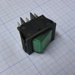 SWR 202-2A7 Ч/З IRS, переключатель клавишный с подсветкой