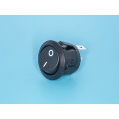 SWR-21, выключатель 220в 2 контакта круглый, d 20мм, красный, вкл-выкл