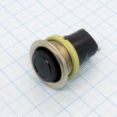 К-2-1 20мм (металл), 1 размыкание, черная кнопка