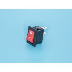SWR-81R, выключатель 220в 2 контакта 15х10мм, красный, вкл-выкл