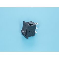 SWR-82, выключатель 220в 3 контакта 15х10мм, черный, вкл-вкл