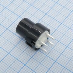 D6R90F1LFS, тактильная кнопка, посеребренные нормально разомкнутые котнакты, серия d6, сквозное отверстие, круглая, 130 гс