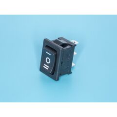 SWR-43, выключатель 220в 3 контакта18х13мм, b100j, черный, крепление защелка