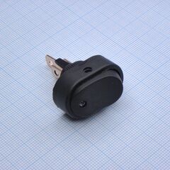DS ASW-20D синий ON-OFF, клавишный выключатель со светодиодной синей подсветкой 12v