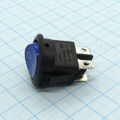 DS WR-3107Bl 4P синий, 2 полож. 4конт. 250v/6a ac