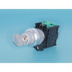 TN2KS44-1AA, переключатель управления, 3 позиции, с фиксацией, 30 мм, нp, с ключом