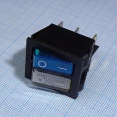 SWR 2101-1A3 BL+W/B IRS, переключатель клавишный с подсветкой