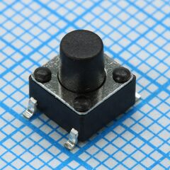 IT-1102WB8-160G-G, кнопка тактильная 6х6х7мм 4 pin smd