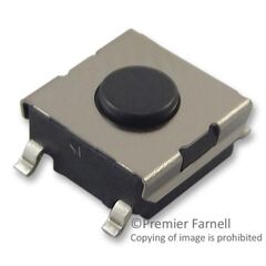 B3FS1000P, кнопка тактильная 6х6 h=3.1 (2.6мм+толкатель 0.5мм) 0.98n(100гр) 0.05а 24в smd монтаж