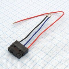 DS D2SW-P2M-38, влагозащищенный микропереключатель, закрытые контакты, провод
