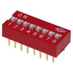 DS-08 (SWD1-8), dip переключатель 8 групп ds-08, серия swd 1-8
