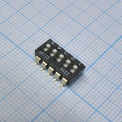 DM-05-V, движковый переключатель 5 групп smd монтаж 2.54мм 25ма 24в