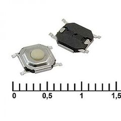 IT-1187, кнопка тактильная 5,2х5,2х1,5мм 4 pin smd