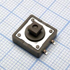 DTSM-24N-V-T/R, кнопка тактильная миниатюрная smd 12*12* 7.3 / 0,05a/12vdc