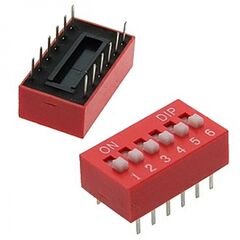 SWD1-6 (DS-06) (ВДМ1-6), dip переключатель серия swd 1-6 (ds-06)