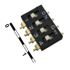 SWD 4-4, dip переключатель серия swd 4-4