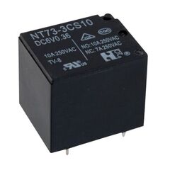 NT73-2-C-S-10-DC24V-0.36, силовое реле 10а одна контактная группа-два направления катушка 24в 0.36вт