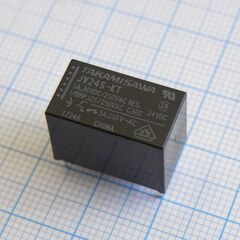 JV24S-KT, реле силовое катушка 24в 2.88kом 5a один контакт на замыкание (17.5x10x12.5)мм монтаж в отверстие реле силовое