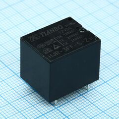 HJR-3FF-12VDC-S-Z, реле 10а одна контактная группа на переключение катушка 12в 0.36вт