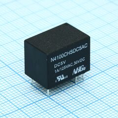 4100-C-H-S-DC5V-A-C (0.2W), миниатюрное реле одна контактная группа-два направления 1а катушка 5в 0.2вт