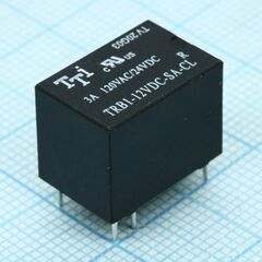 TRB1-12VDC-SA-CL-R, катушка: 12 в 0,20 вт 720 ом контакты: 1 переключающий 3 а 240 в перем. материал: ag габариты 15,7х10,4х11,7 мм
