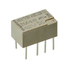 6-1462037-6, сигнальное реле, dpdt, 12 в dc, 2 а, серия im, сквозное отверстие, с защелкой и двойной катушкой