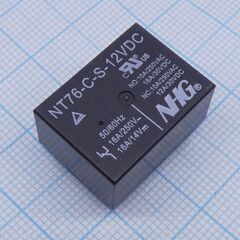 NT76-C-S-DC12V-0.45W (WIDE PIN), реле силовое, 16а одна контактная группа-два направления катушка 12в 0.45вт